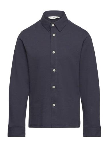 Cotton Shirt Mango Navy