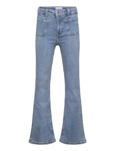 Flared Jeans With Pocket Mango Blue