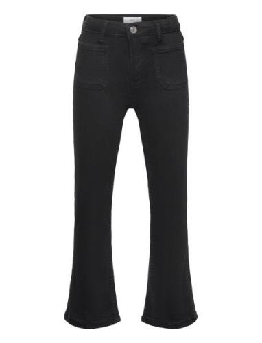 Flared Jeans With Pocket Mango Black