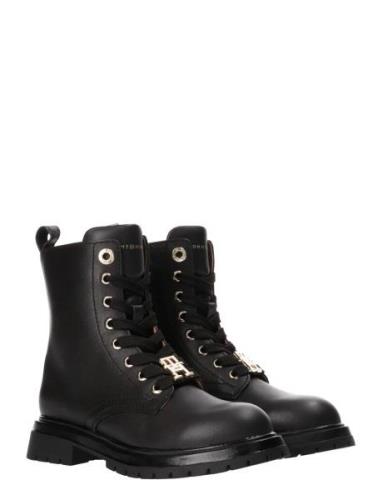 Tommy Hilfiger Lace-Up Ankle Boots Black Tommy Hilfiger Black