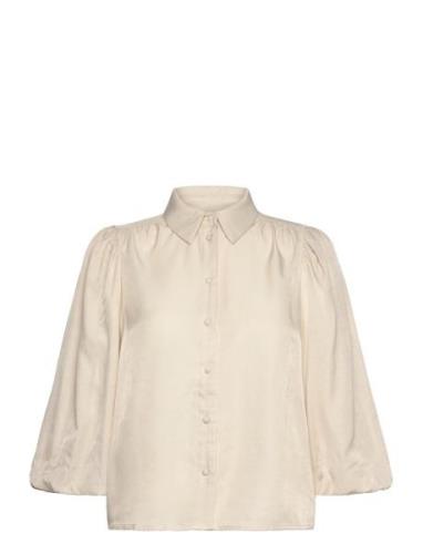 Mssherina 3/4 Sleeve Shirt Minus Cream