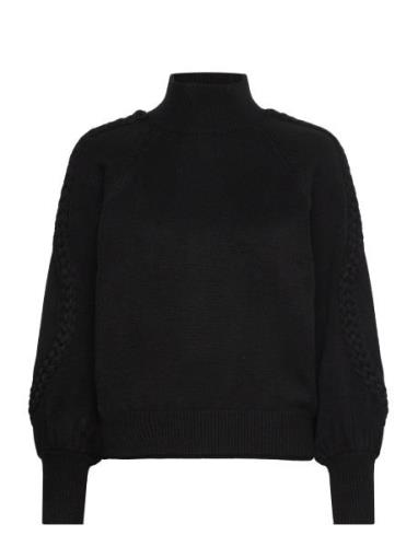 Msvera High Neck Knit Pullover Minus Black