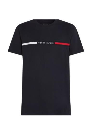 Hilfiger Chest Insert Tee Tommy Hilfiger Navy