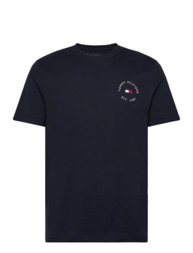 Roundle Logo Chest Tee Tommy Hilfiger Navy