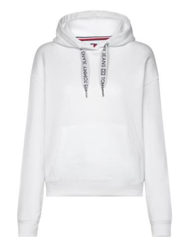 Tjw Bxy Logo Drawcord Hoodie Ext Tommy Jeans White