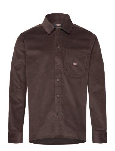 Corduroy Shirt Ls Dickies Brown