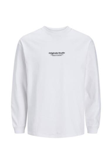 Jorvesterbro Tee Ls Crew Neck Noos Jack & J S White