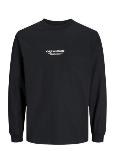 Jorvesterbro Tee Ls Crew Neck Noos Jack & J S Black