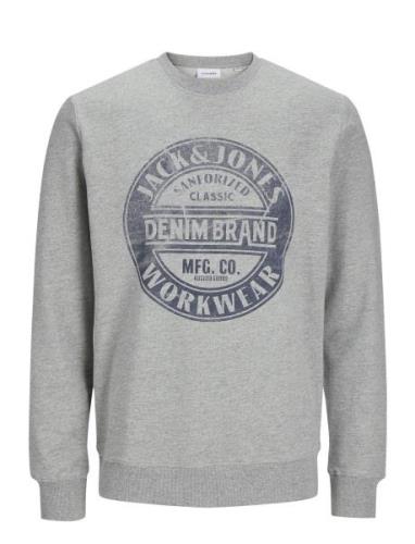 Jjjeans Sweat O-Neck Jack & J S Grey