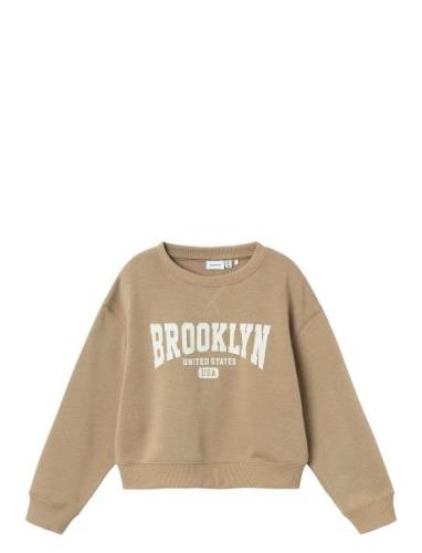 Nkfniknaks Ls Short Rlx Sweat Bru Name It Beige