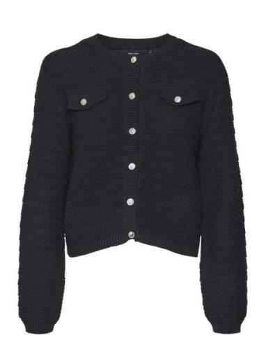 Vmvioletta Ls Button Cardigan Vero Moda Black