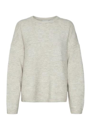 Vmgemma Ls O-Neck Knit Vma Noos Vero Moda Beige