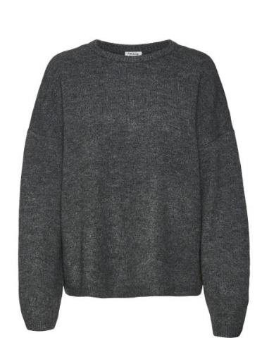 Vmgemma Ls O-Neck Knit Vma Noos Vero Moda Grey