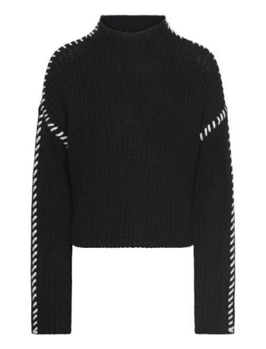 Vmnewcream Ls Funnelneck Pullover Boo Vero Moda Black