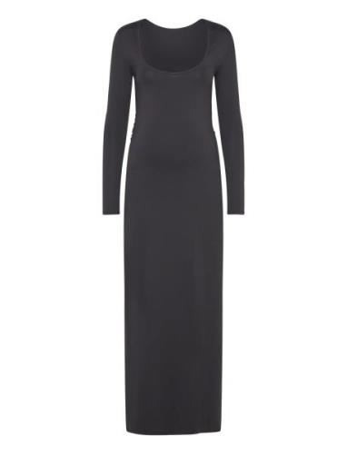 Olmea L/S Deep Back Dress Jrs Only Maternity Black