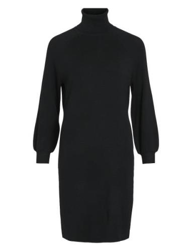 Viostria Roll Neck L/S Knit Dress - Noos Vila Black