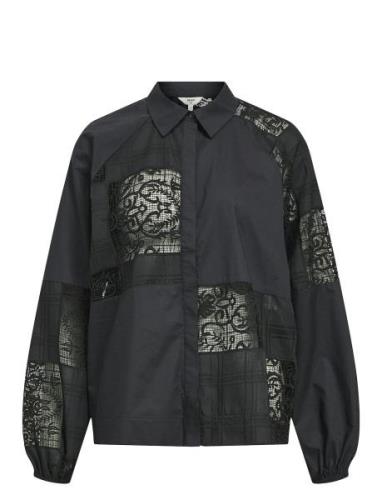 Objfallon L/S Re Sleeve Shirt 135 Object Black