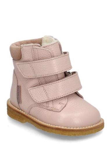 Boots - Flat - With Velcro ANGULUS Pink