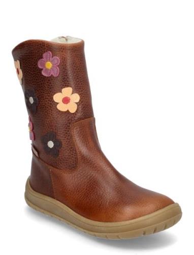 Boots - Flat - With Zipper ANGULUS Brown