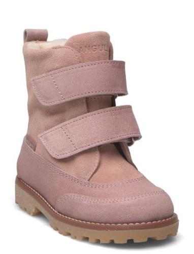 Boots - Flat - With Velcro ANGULUS Pink