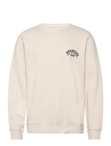 Crewneck Sweatshirt Wrangler Cream