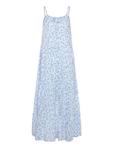 Magdalen Viscose Strap Dress Bubbleroom Blue