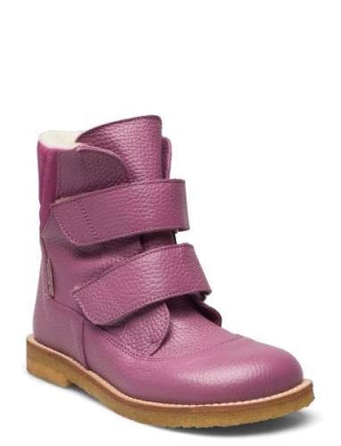 Boots - Flat - With Velcro ANGULUS Pink