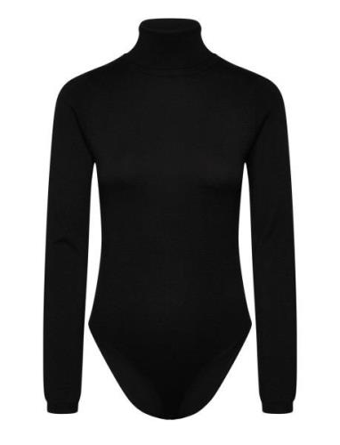 Roll Neck Knit Bodysuit Bardot Black