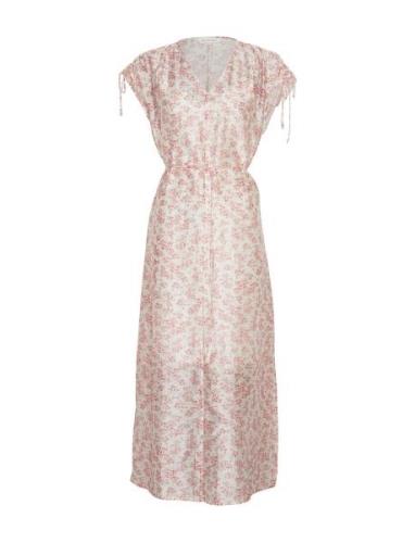 Mschisadora Sl Maxi Dress Aop MSCH Copenhagen Pink