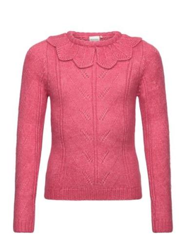 Pullover Ls Knit Minymo Pink