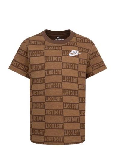 Nike Printed Tee Nike Brown