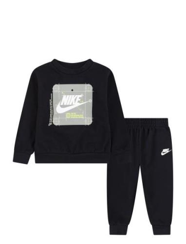 Nike Sportswear Utility Futura Crew And Pants Set Nike Black