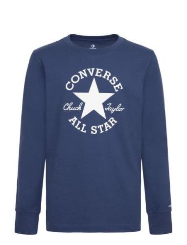 Converse Essentials Long Sleeve Tee Converse Navy