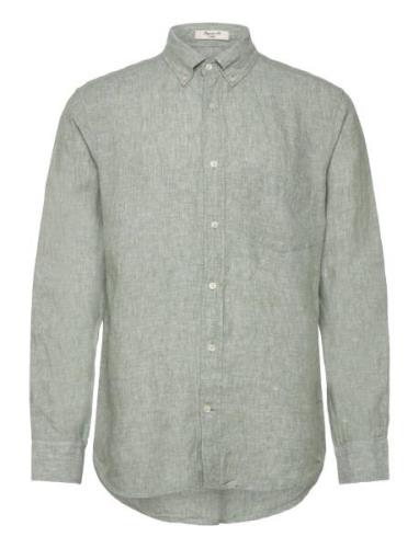 Reg Linen Shirt GANT Green