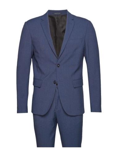 Plain Mens Suit Lindbergh Blue