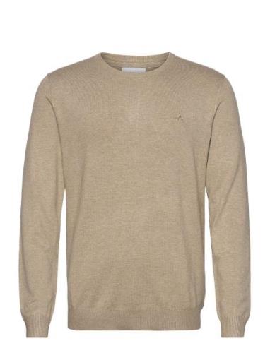 Melange Round Neck Knit Lindbergh Beige