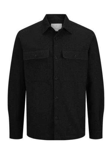 Jprraymond Melange Solid Ls Overshirt Sn Jack & J S Black