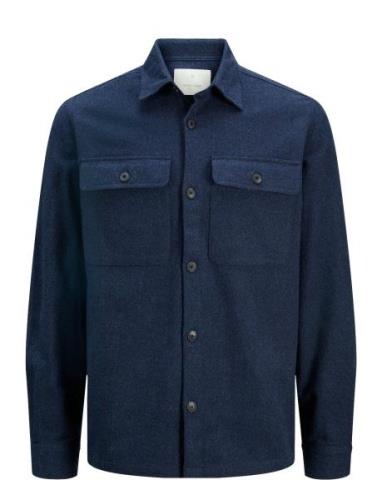 Jprraymond Melange Solid Ls Overshirt Sn Jack & J S Blue