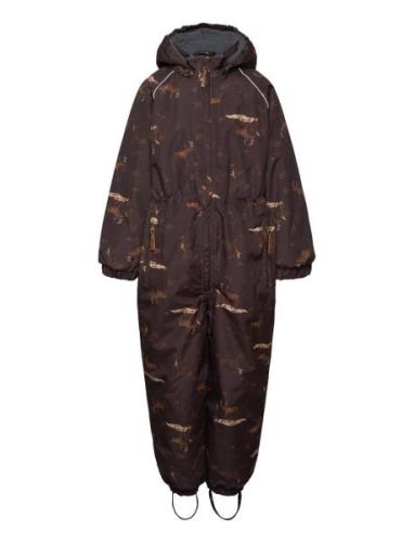 Polyester Junior Suit - Aop Forrest Mikk-line Brown