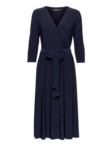 Surplice Jersey Dress Lauren Ralph Lauren Navy