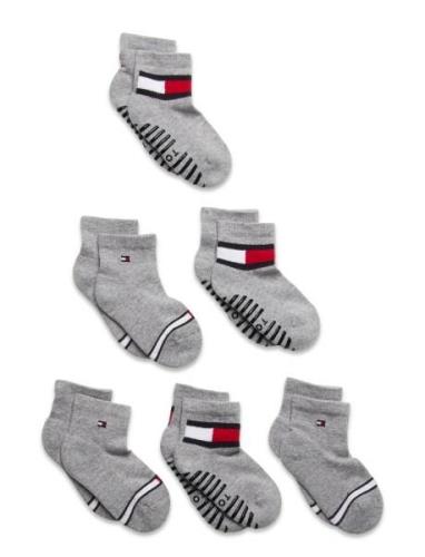 Th Baby Sock 6P Flag Sock Ecom Tommy Hilfiger Grey