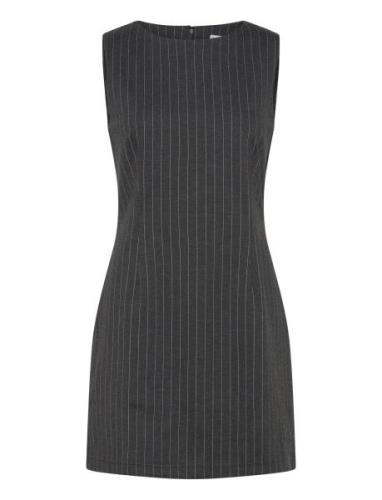 Striped Short Dress Mango Grey