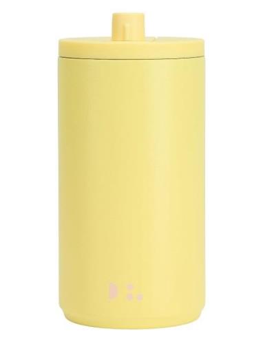 Travel Mug 350Ml Design Letters Yellow