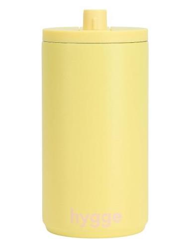 Travel Mug 350Ml Design Letters Yellow