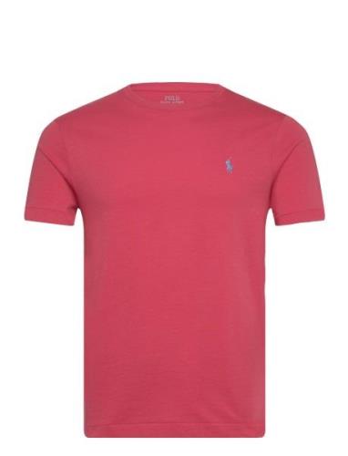 Custom Slim Fit Jersey Crewneck T-Shirt Polo Ralph Lauren Red