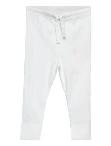 Rib Jersey Leggings W. String Copenhagen Colors White