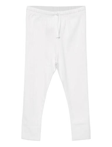 Rib Jersey Leggings W. String Copenhagen Colors White