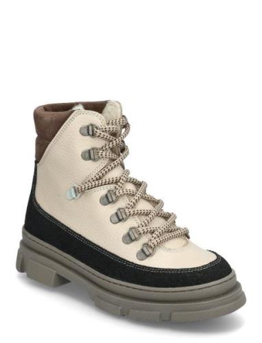 Boots - Flat - With Laces ANGULUS Beige