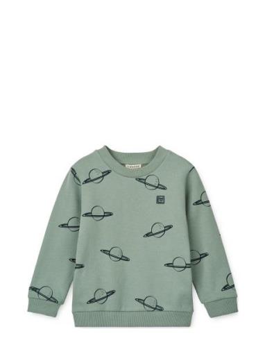 Thora Printed Sweatshirt Liewood Green