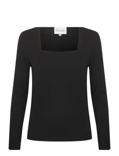 Viggamw Square Neck Blouse My Essential Wardrobe Black